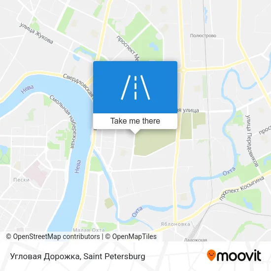 Угловая Дорожка map