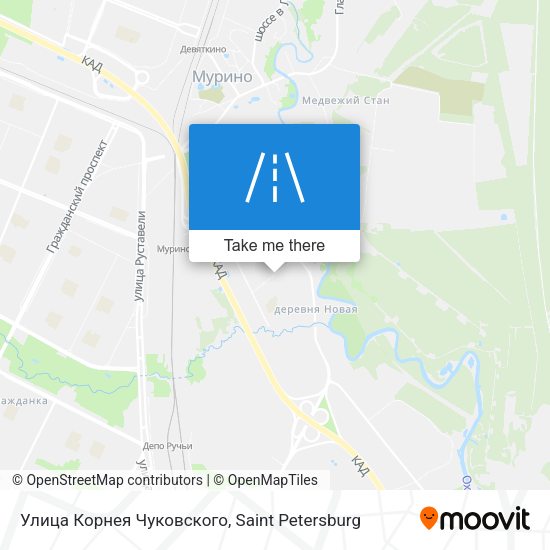 Улица Корнея Чуковского map