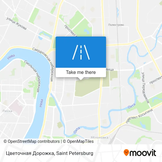 Цветочная Дорожка map