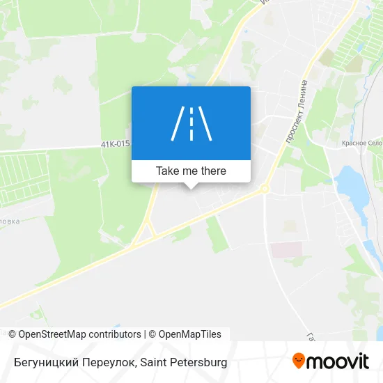 Бегуницкий Переулок map