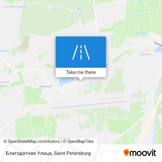 Благодатная Улица map