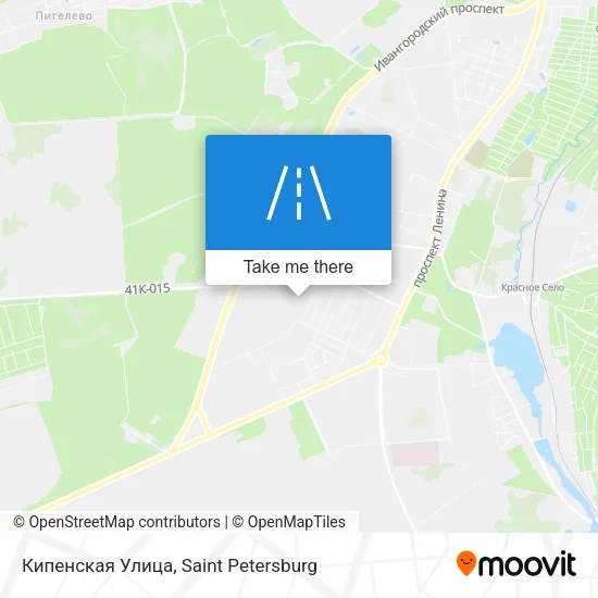 Кипенская Улица map