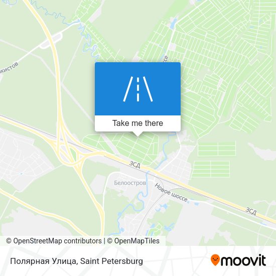 Полярная Улица map