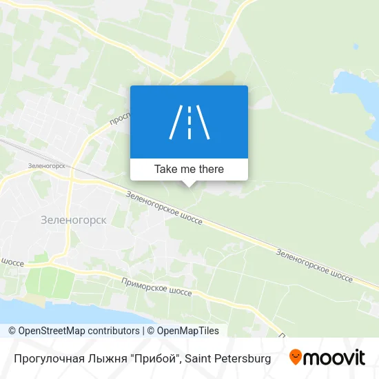 Прогулочная Лыжня "Прибой" map