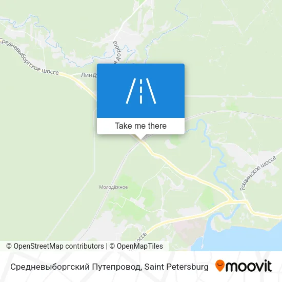 Средневыборгский Путепровод map