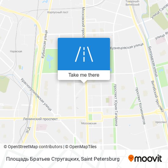 Площадь Братьев Стругацких map