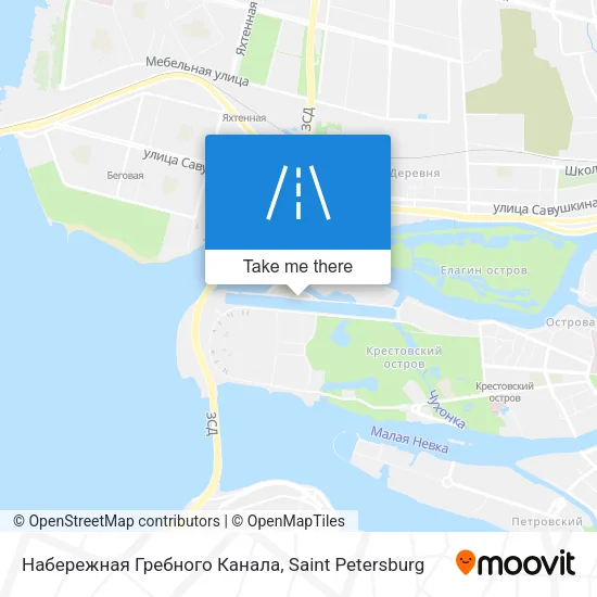 Набережная Гребного Канала map