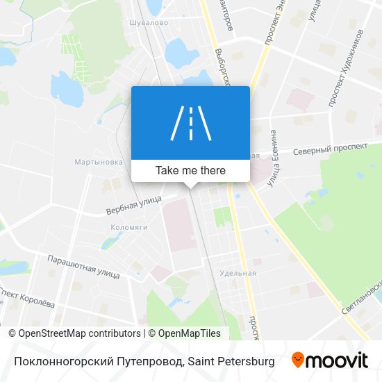 Поклонногорский Путепровод map