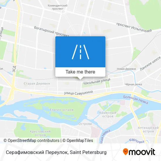 Серафимовский Переулок map