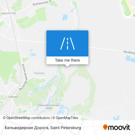 Бельведерная Дорога map