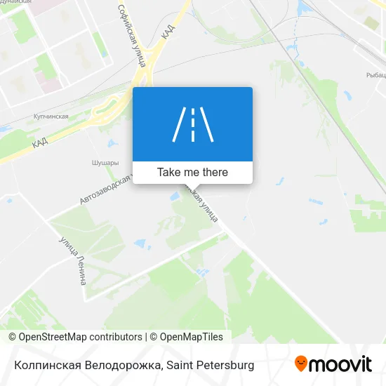 Колпинская Велодорожка map