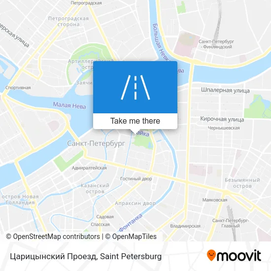 Царицынский Проезд map