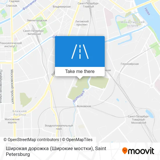Широкая дорожка (Широкие мостки) map