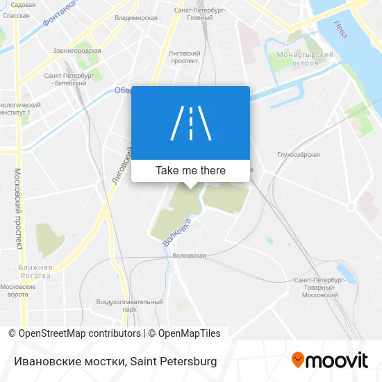 Ивановские мостки map