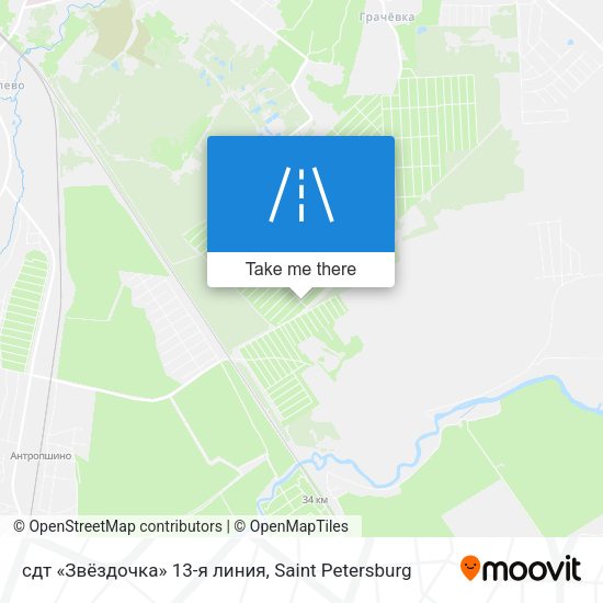 сдт «Звёздочка» 13-я линия map