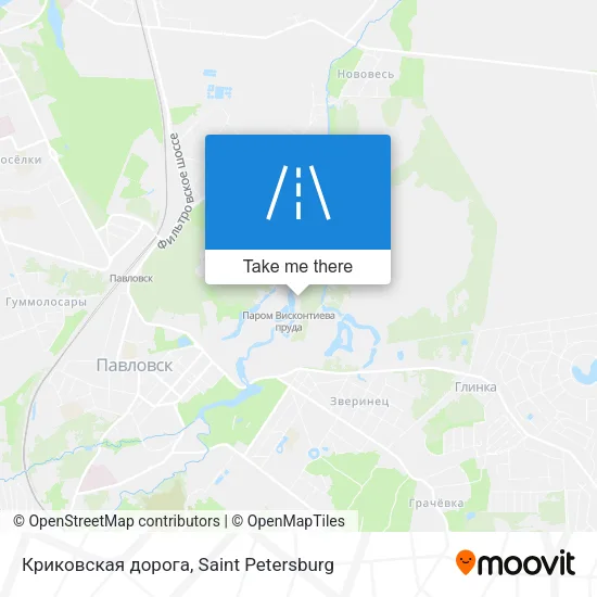Криковская дорога map