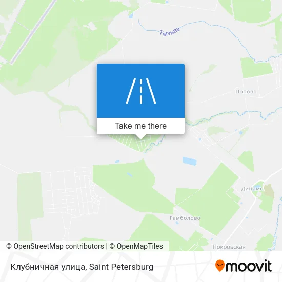 Клубничная улица map