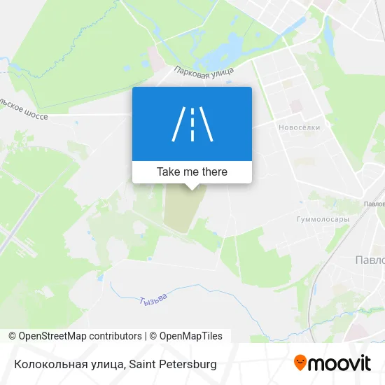 Колокольная улица map
