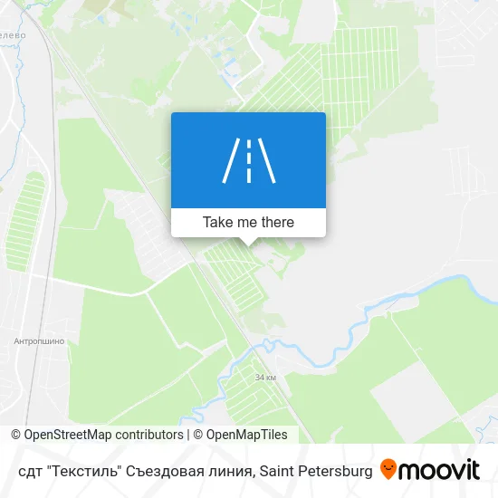 сдт "Текстиль" Съездовая линия map