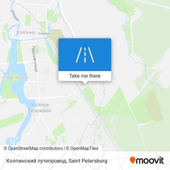 Колпинский путепровод map