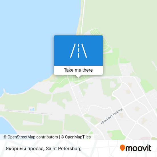 Якорный проезд map