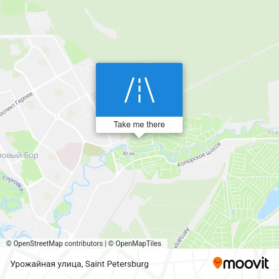 Урожайная улица map