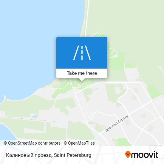 Калиновый проезд map