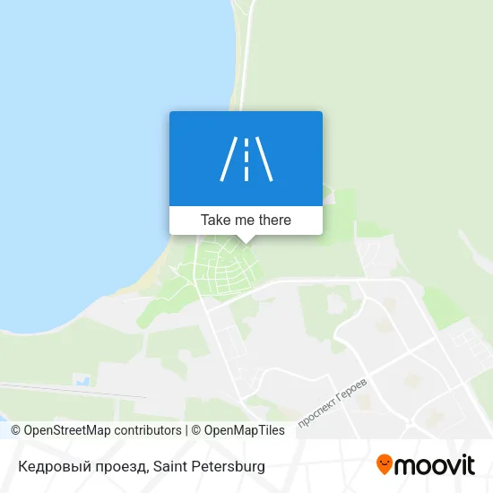 Кедровый проезд map