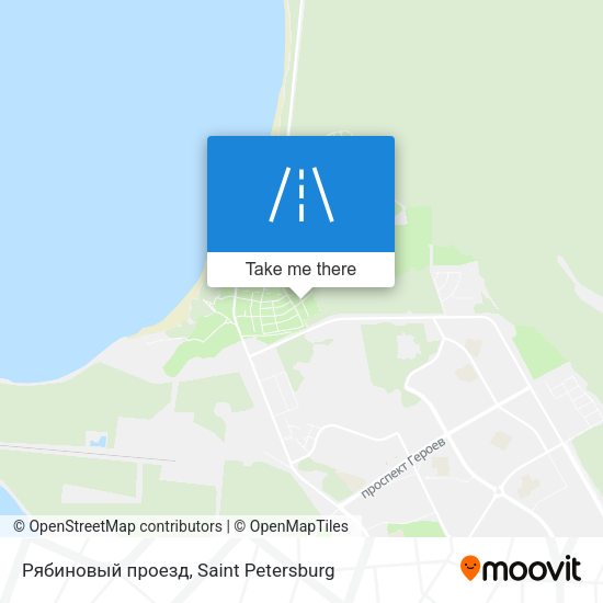 Рябиновый проезд map