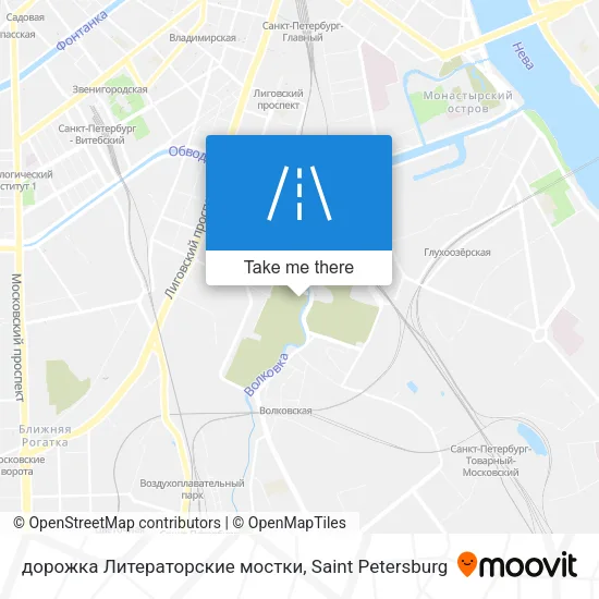 дорожка Литераторские мостки map