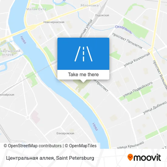 Центральная аллея map