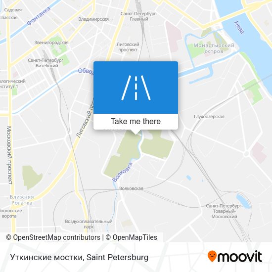 Уткинские мостки map