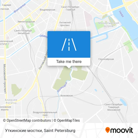 Уткинские мостки map