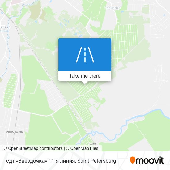 сдт «Звёздочка» 11-я линия map