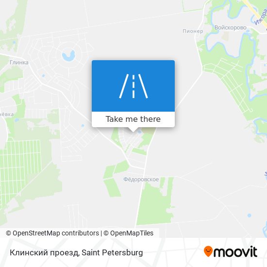 Клинский проезд map