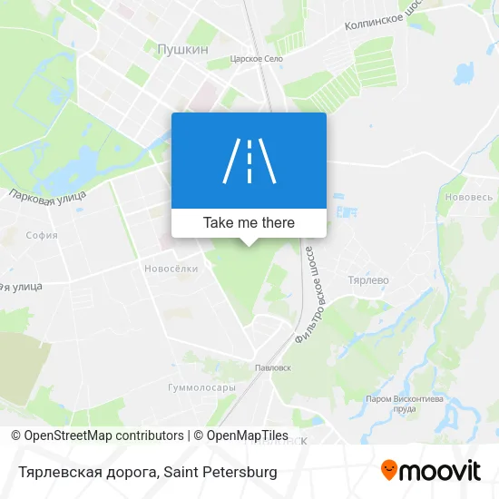 Тярлевская дорога map