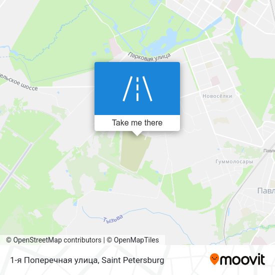 1-я Поперечная улица map