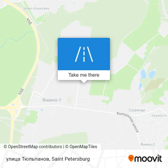 улица Тюльпанов map