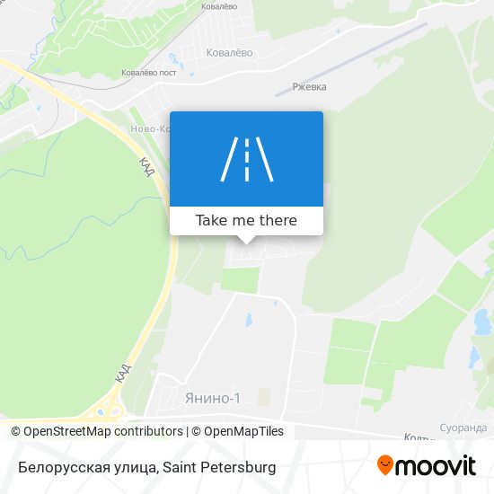 Белорусская улица map
