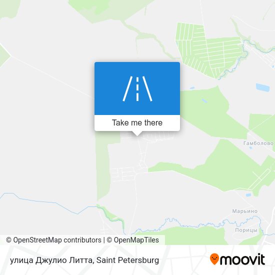 улица Джулио Литта map