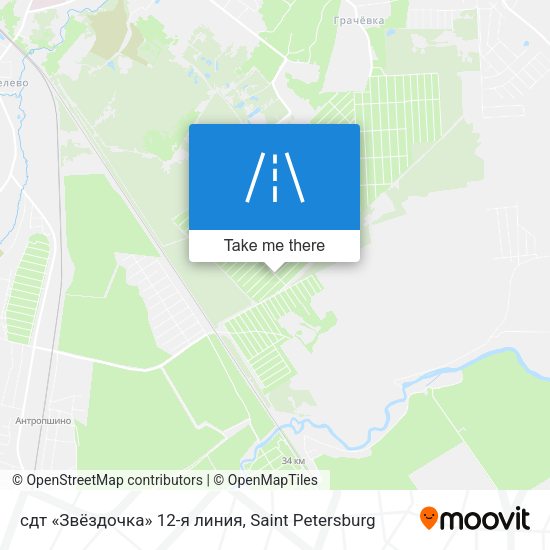 сдт «Звёздочка» 12-я линия map