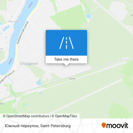 Южный переулок map