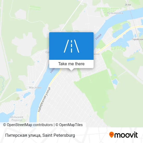 Питерская улица map