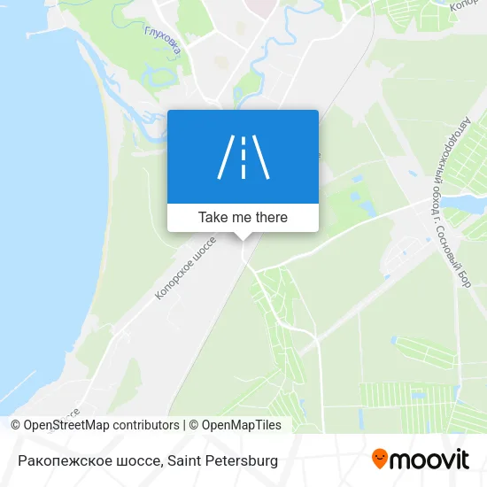 Ракопежское шоссе map