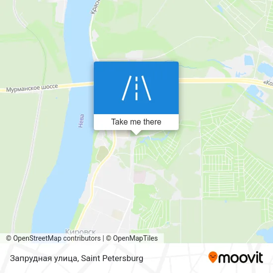 Запрудная улица map