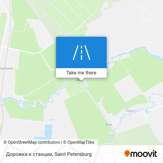 Дорожка к станции map