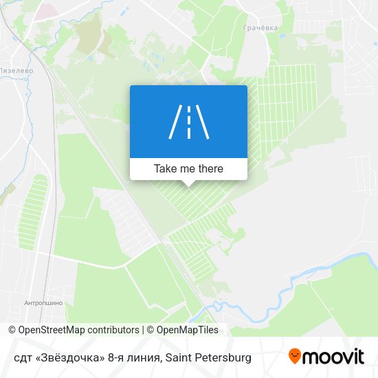 сдт «Звёздочка» 8-я линия map