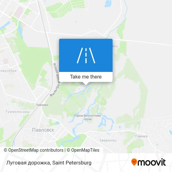 Луговая дорожка map