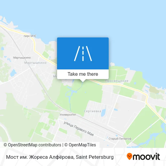 Мост им. Жореса Алфёрова map