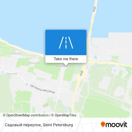 Садовый переулок map
